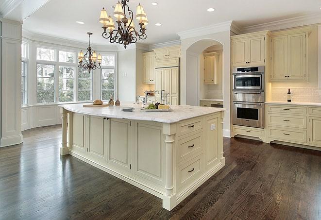 spacious living room with modern laminate floor in Hudson, FL